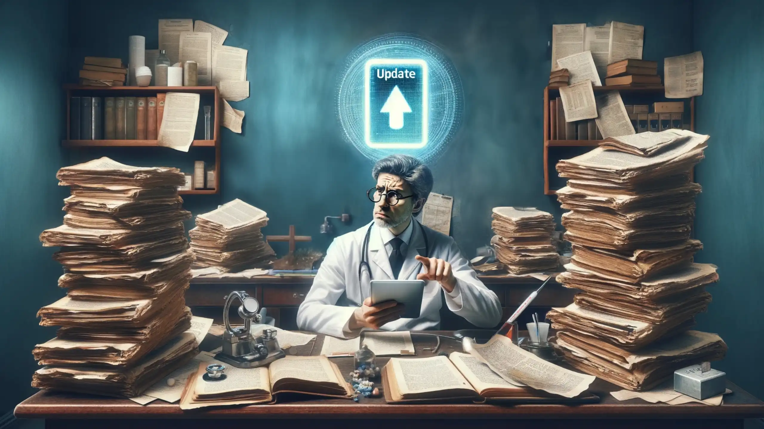 Why do many physicians still use outdated medical practices?