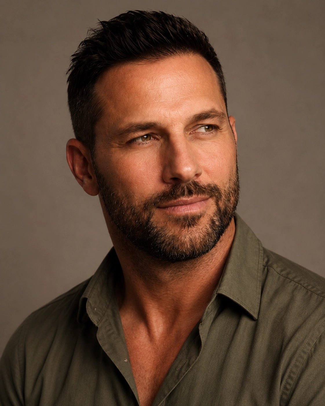 A man focused on his health