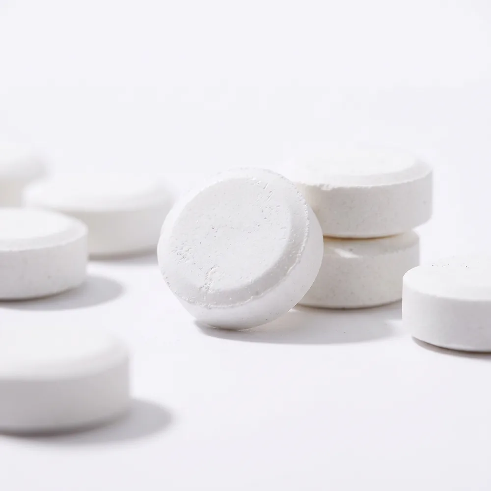 Unlabeled round tablets